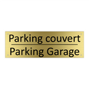 Parking couvert - Parking Garage