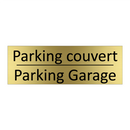Parking couvert - Parking Garage