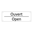 Ouvert - Open