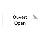 Ouvert - Open