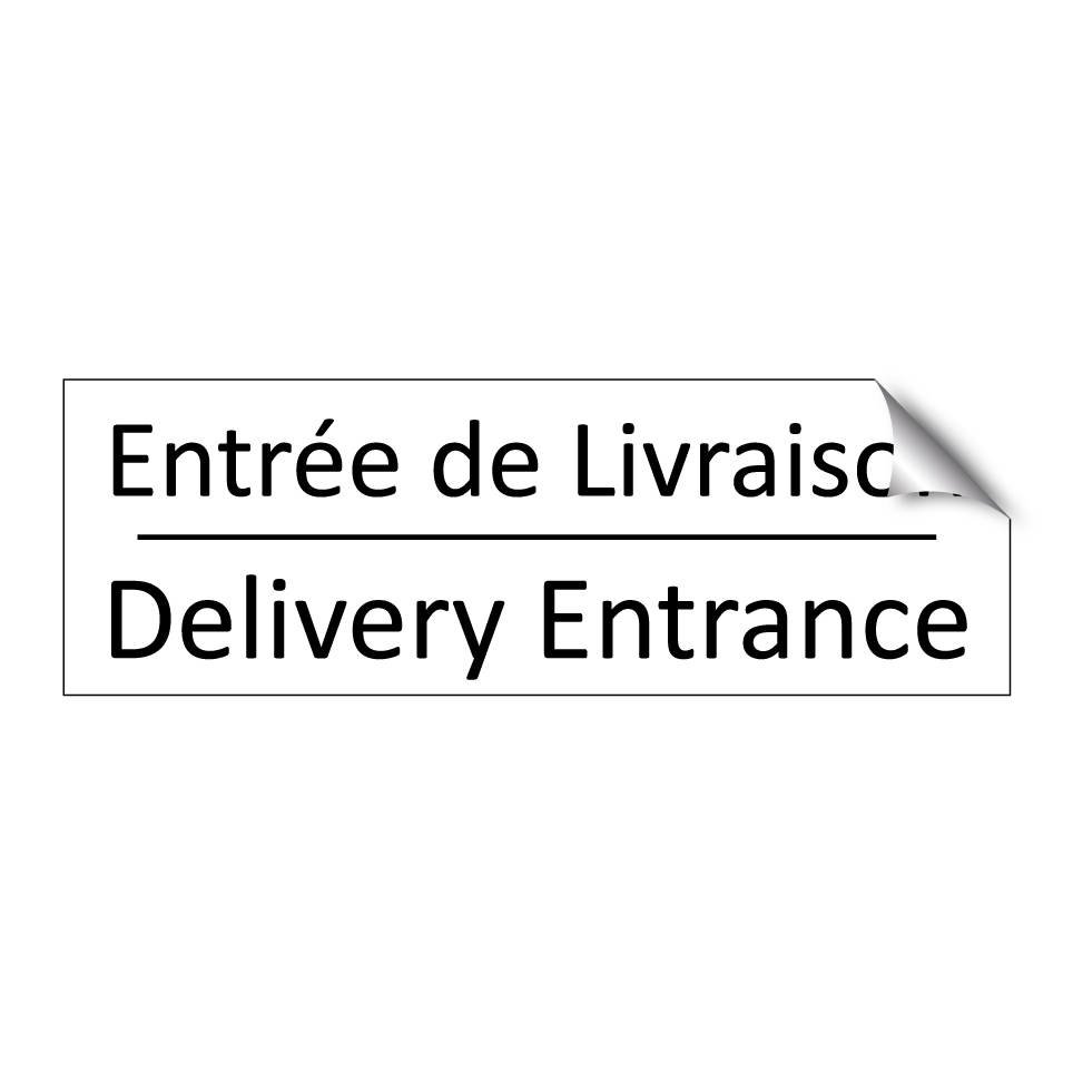Entrée de Livraison - Delivery Entrance