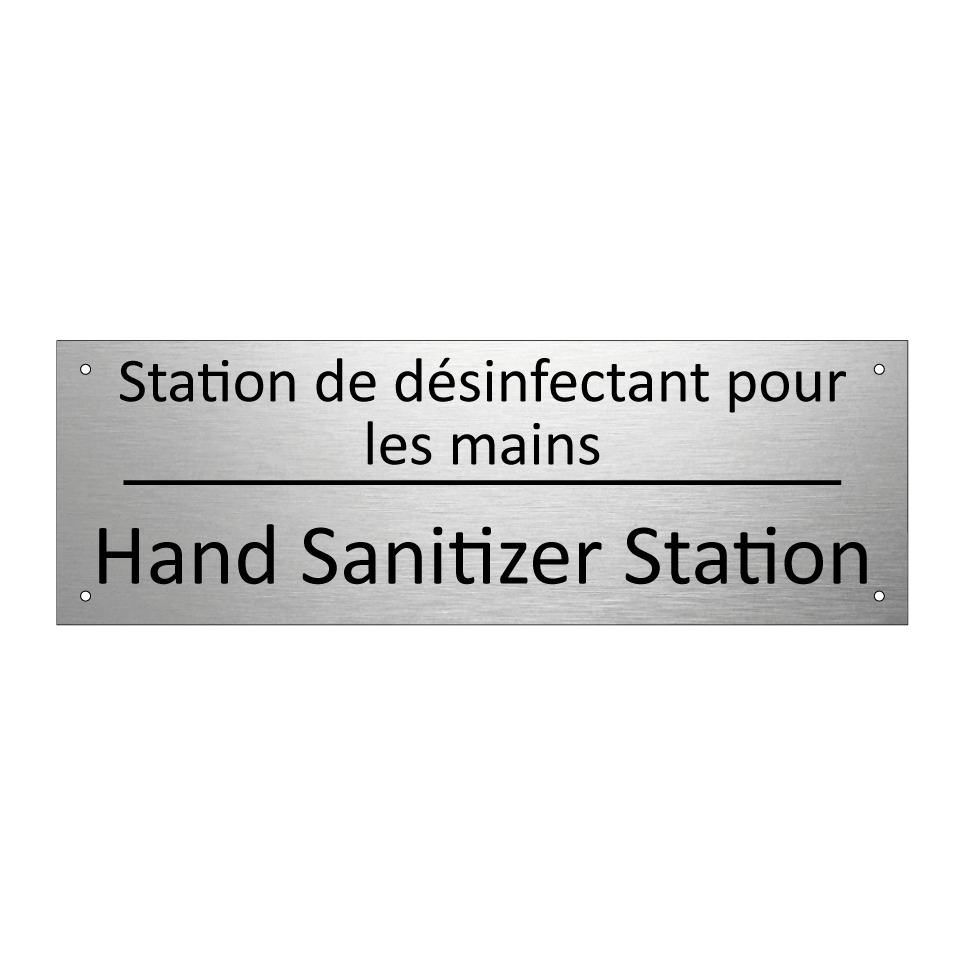 Station de désinfectant pour les /.../ - Hand Sanitizer Station