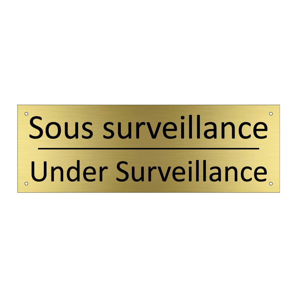 Sous surveillance - Under Surveillance