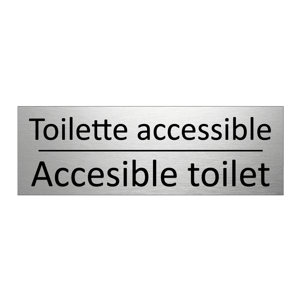 Toilette accessible - Accesible toilet