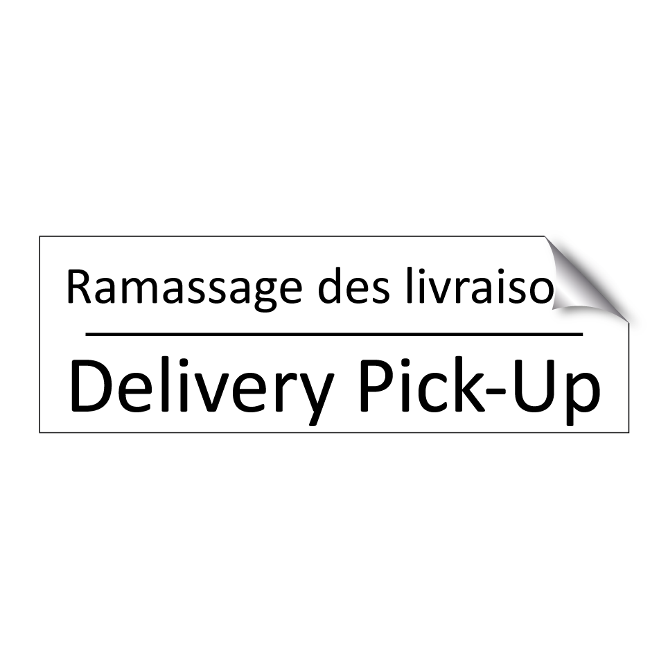 Ramassage des livraisons - Delivery Pick-Up