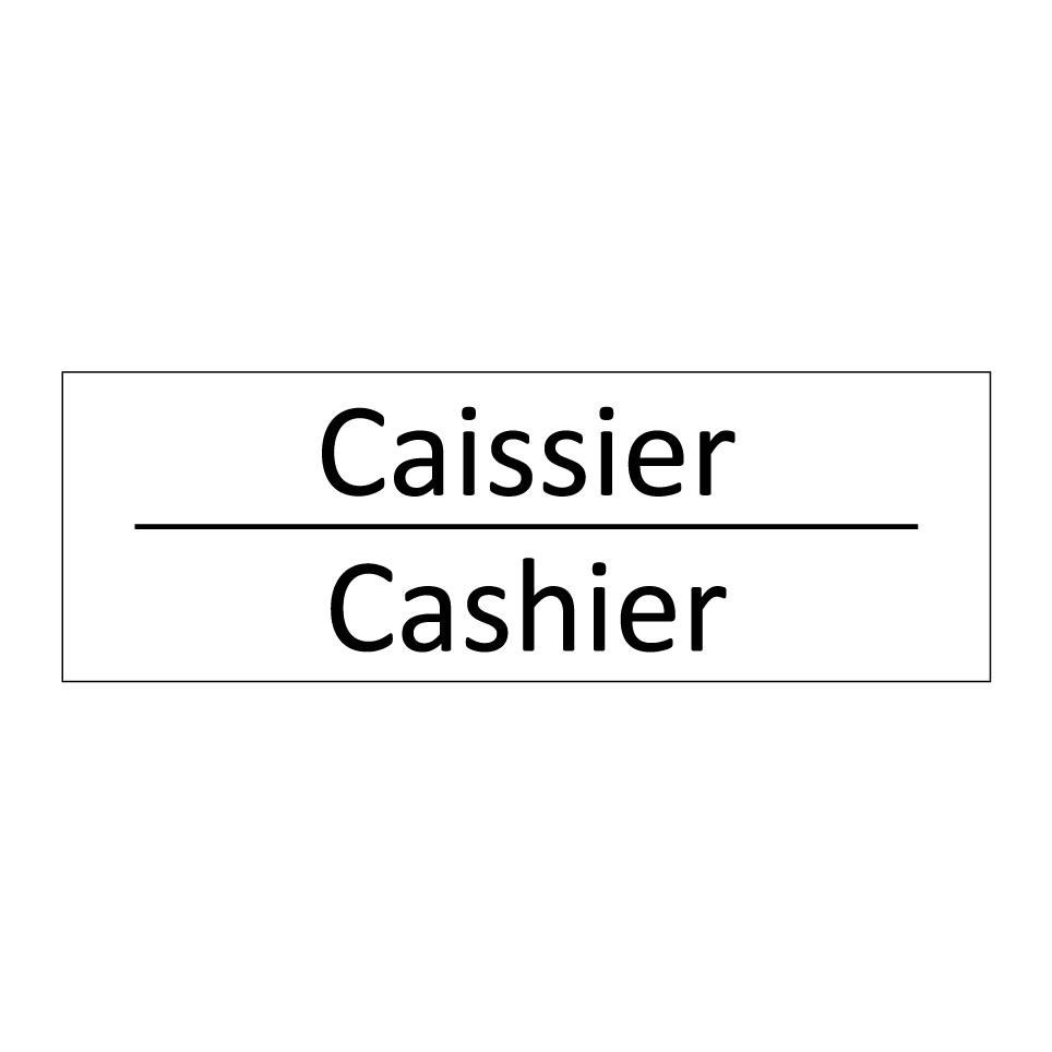 Caissier - Cashier