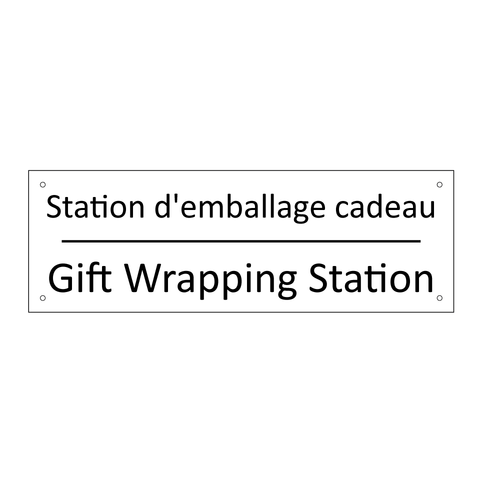 Station d'emballage cadeau - Gift Wrapping Station
