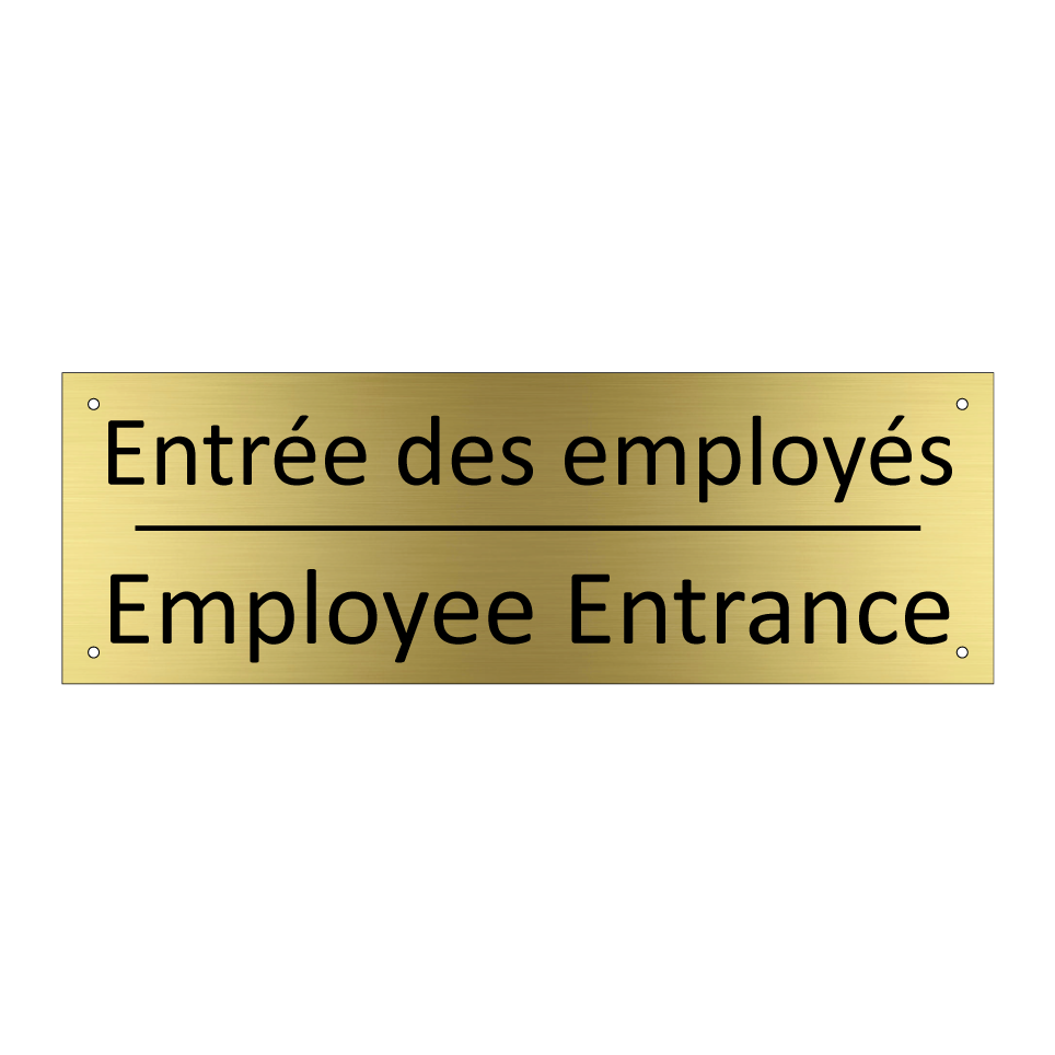 Entrée des employés - Employee Entrance