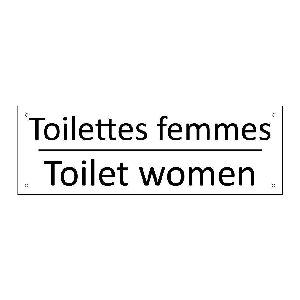 Toilettes femmes - Toilet women