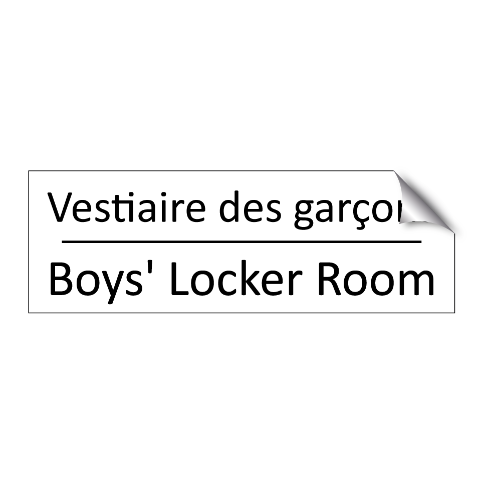 Vestiaire des garçons - Boys' Locker Room