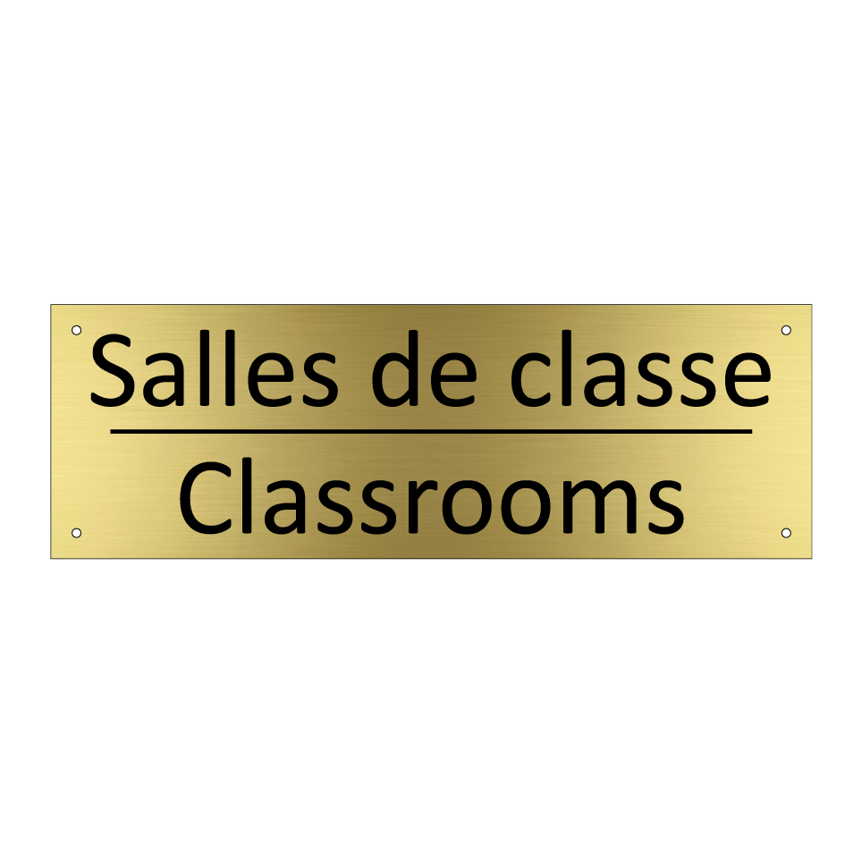 Salles de classe - Classrooms