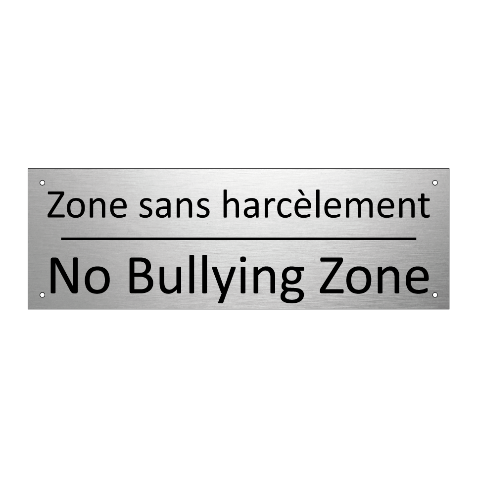 Zone sans harcèlement - No Bullying Zone