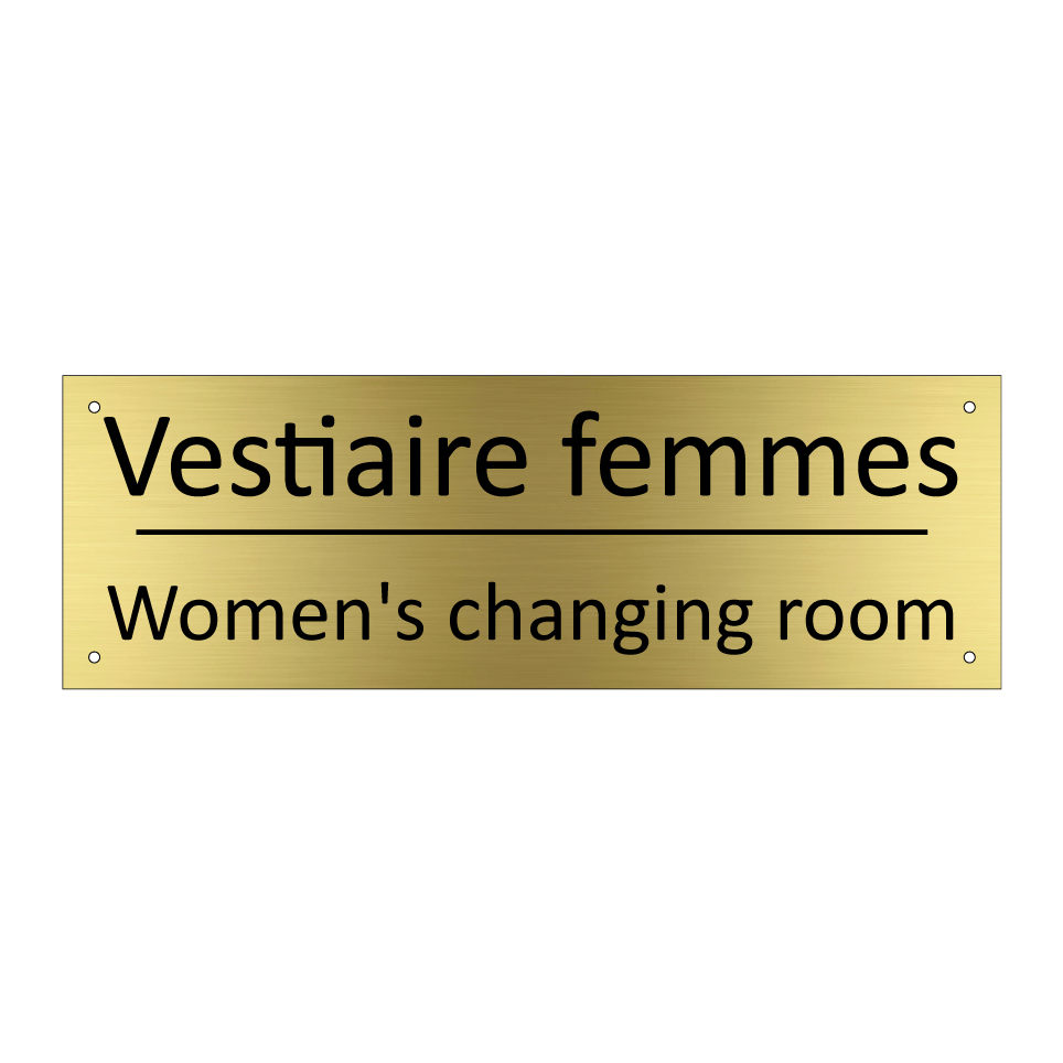 Vestiaire femmes - Women's changing room