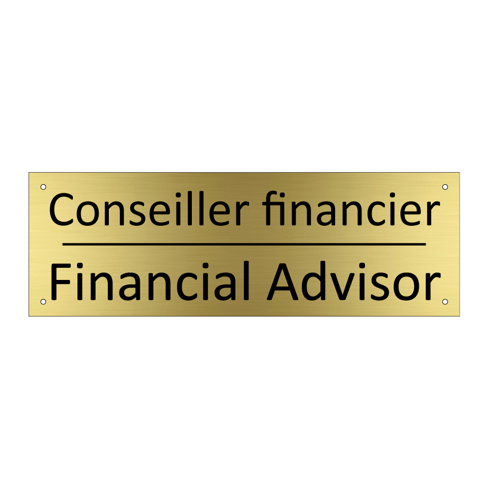 Conseiller financier - Financial Advisor