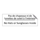 Pas de chapeaux ni de lunettes  /.../ - No Hats or Sunglasses Inside