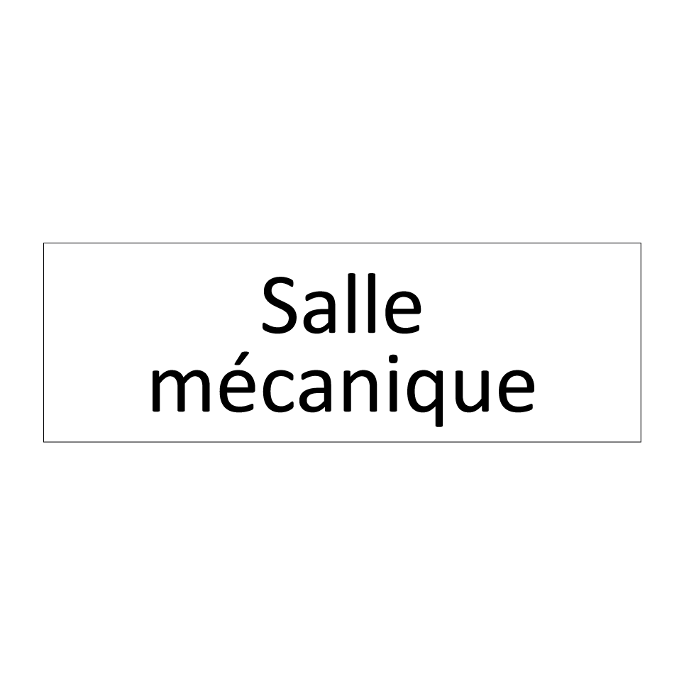 Salle mécanique