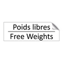 Poids libres - Free Weights