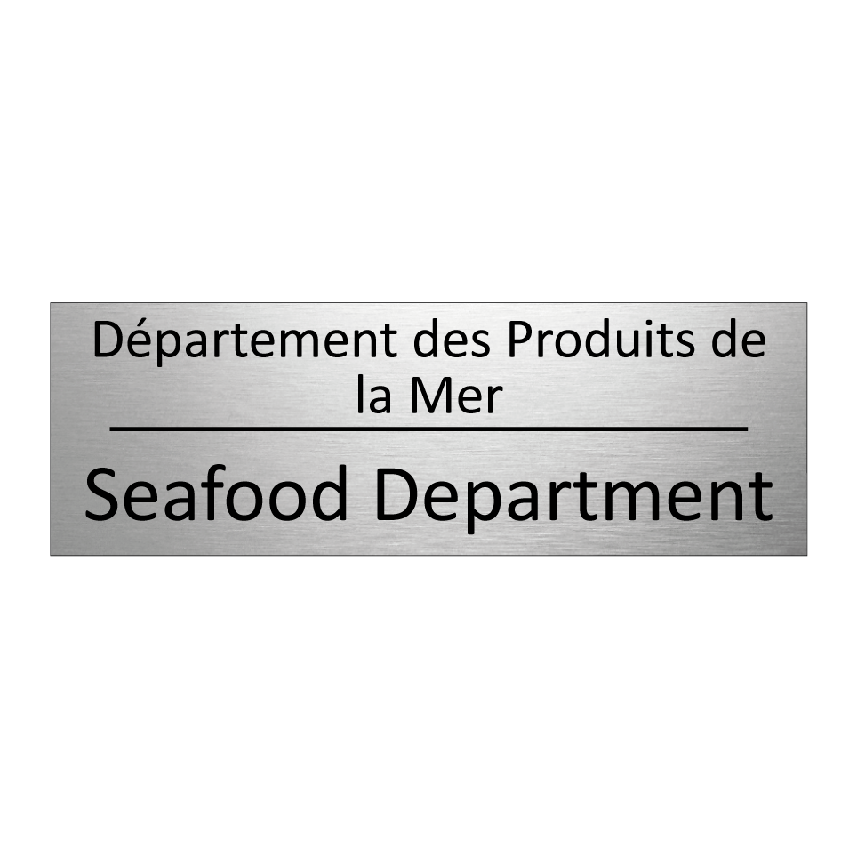 Département des Produits de la /.../ - Seafood Department