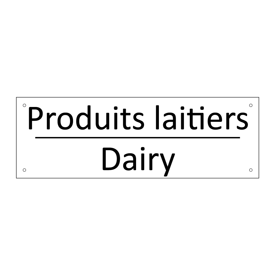 Produits laitiers - Dairy