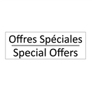 Offres Spéciales - Special Offers