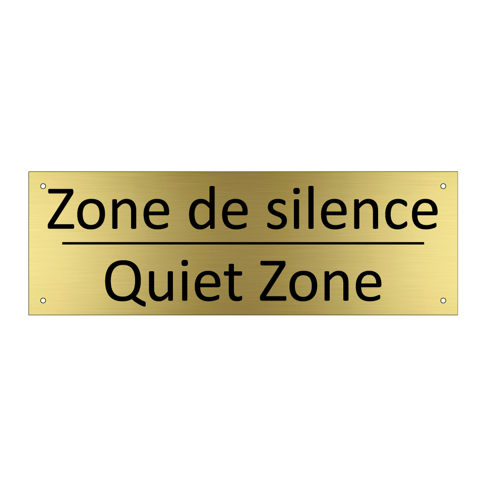Zone de silence - Quiet Zone