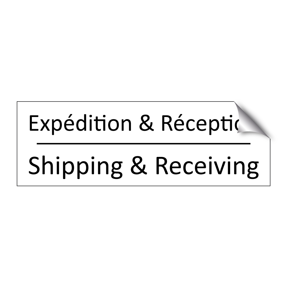Expédition & Réception - Shipping & Receiving