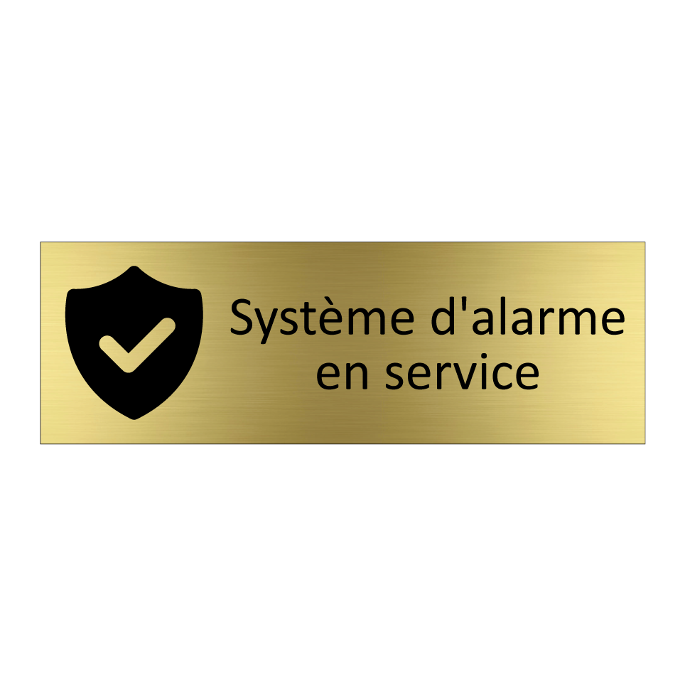 Système d'alarme en service