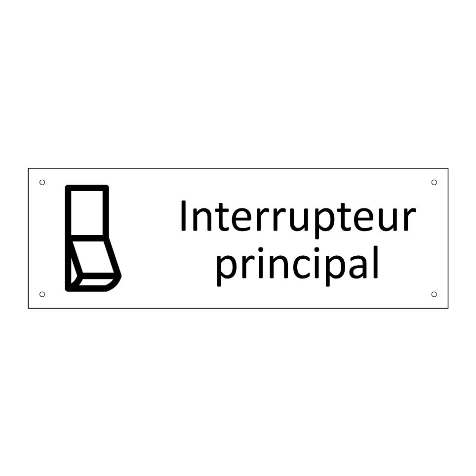 Interrupteur principal