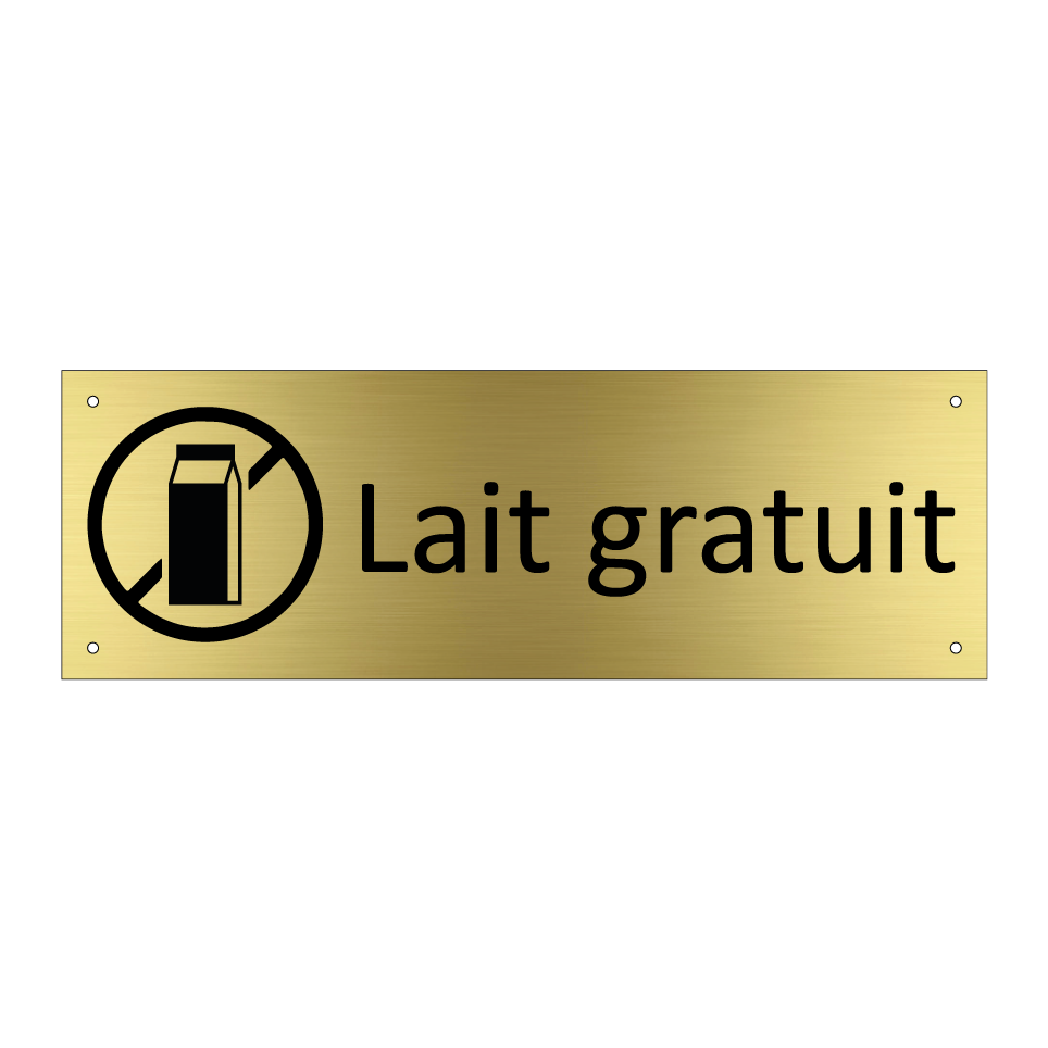 Lait gratuit