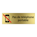 Pas de téléphone portable
