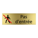 Pas d'entrée
