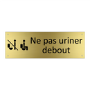Ne pas uriner debout