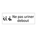 Ne pas uriner debout