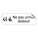 Ne pas uriner debout