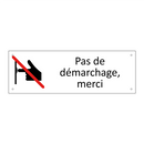 Pas de démarchage, merci