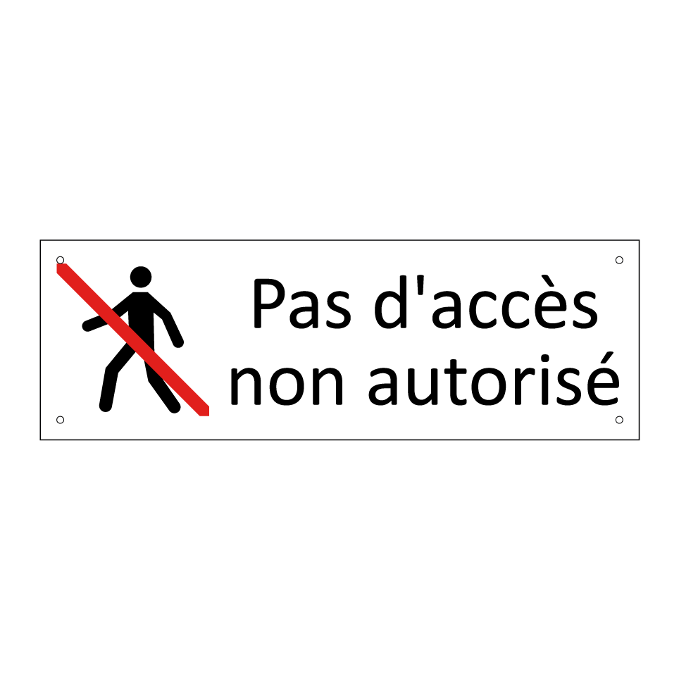 Pas d'accès non autorisé