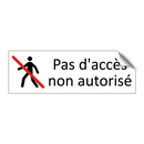 Pas d'accès non autorisé
