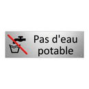 Pas d'eau potable