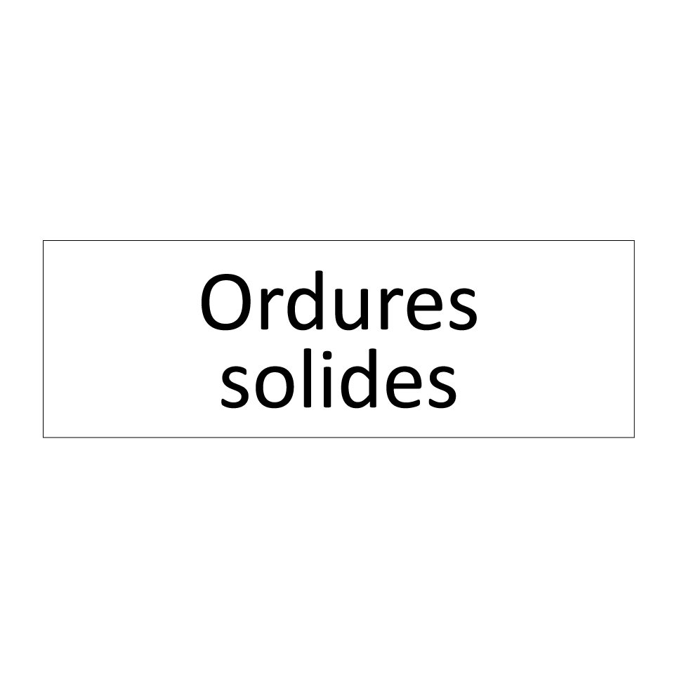 ordures solides