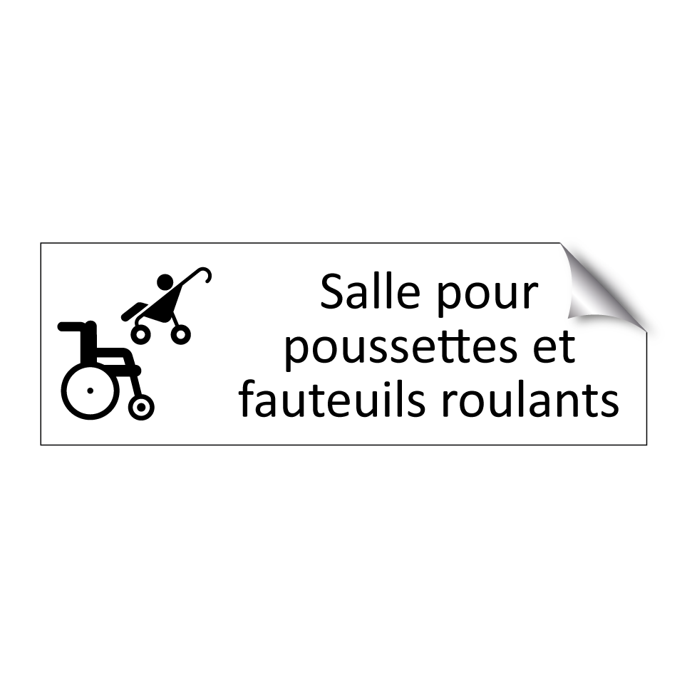 Salle pour poussettes et fauteuils roulants
