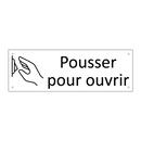 Pousser pour ouvrir