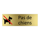 Pas de chiens