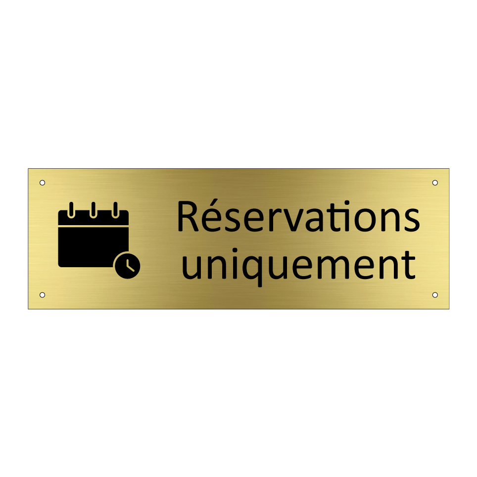 Réservations uniquement