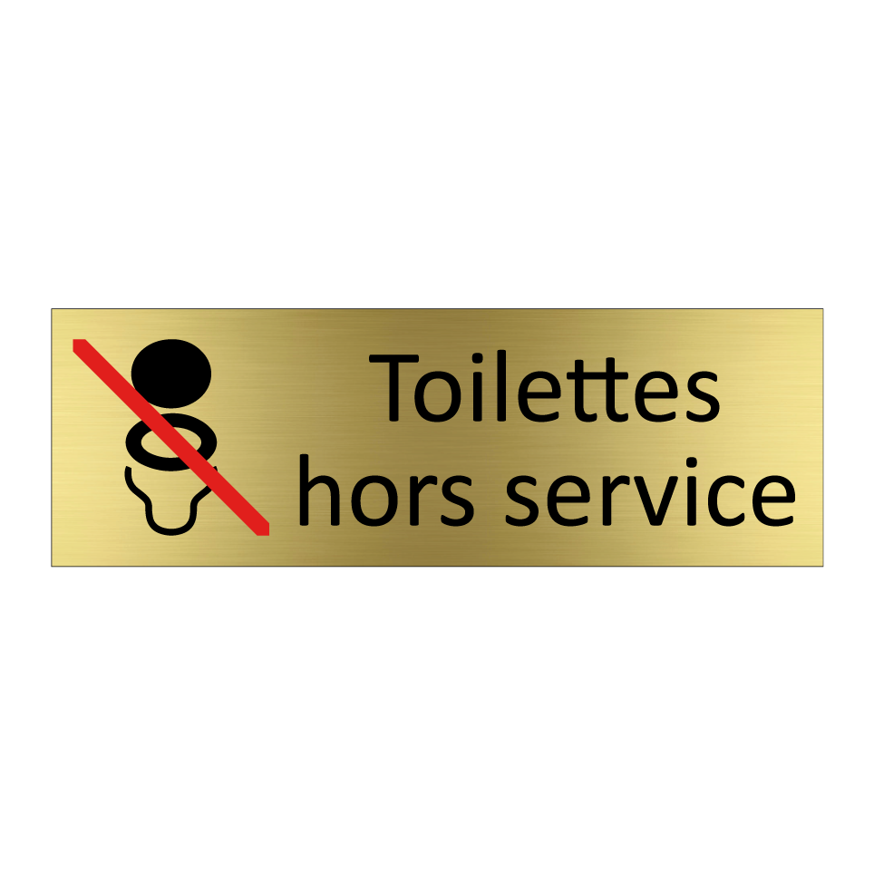 Toilettes hors service