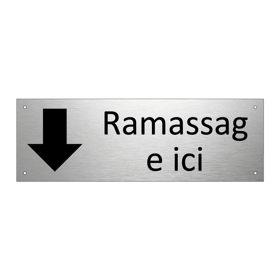 Ramassage ici