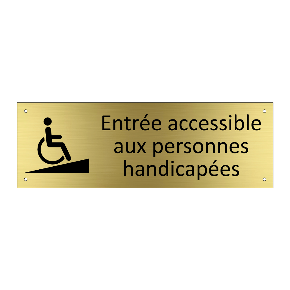 Entrée accessible aux personnes handicapées