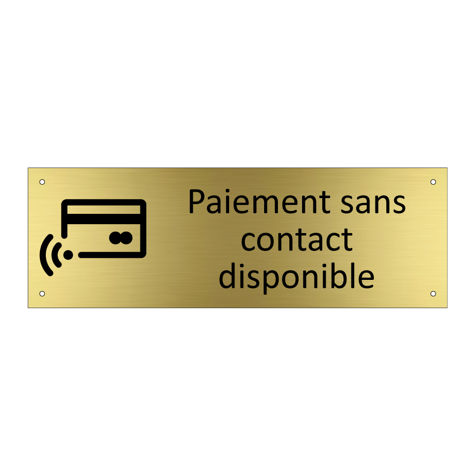 Paiement sans contact disponible