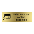 Paiement sans contact disponible