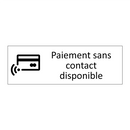 Paiement sans contact disponible