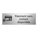 Paiement sans contact disponible